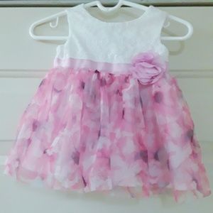 The childrens place 0-3m pretty pink dress